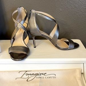 Vince Camuto Imagine Heels | Pewter (Anthrecite) | Size 7.5M